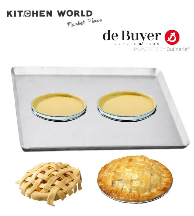 ถาดอบขนมอลูมิเนียมขอบเฉียง DE BUYER BW1359-40 ขนาด 30X40 ซม.